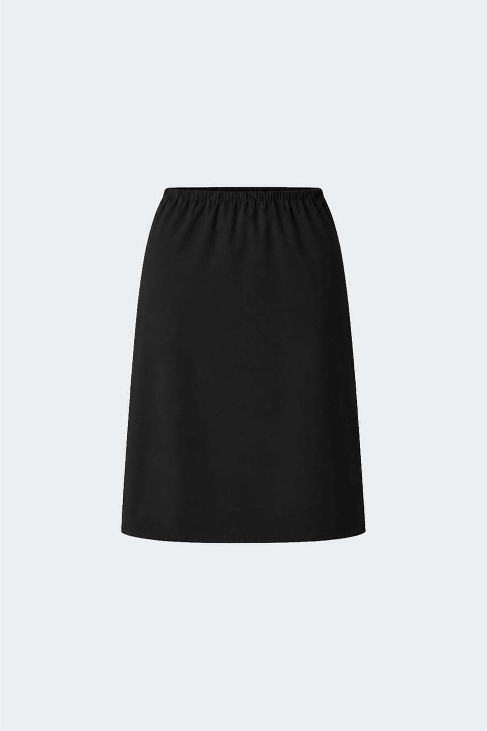 Siyah Midi Gabardin Etek