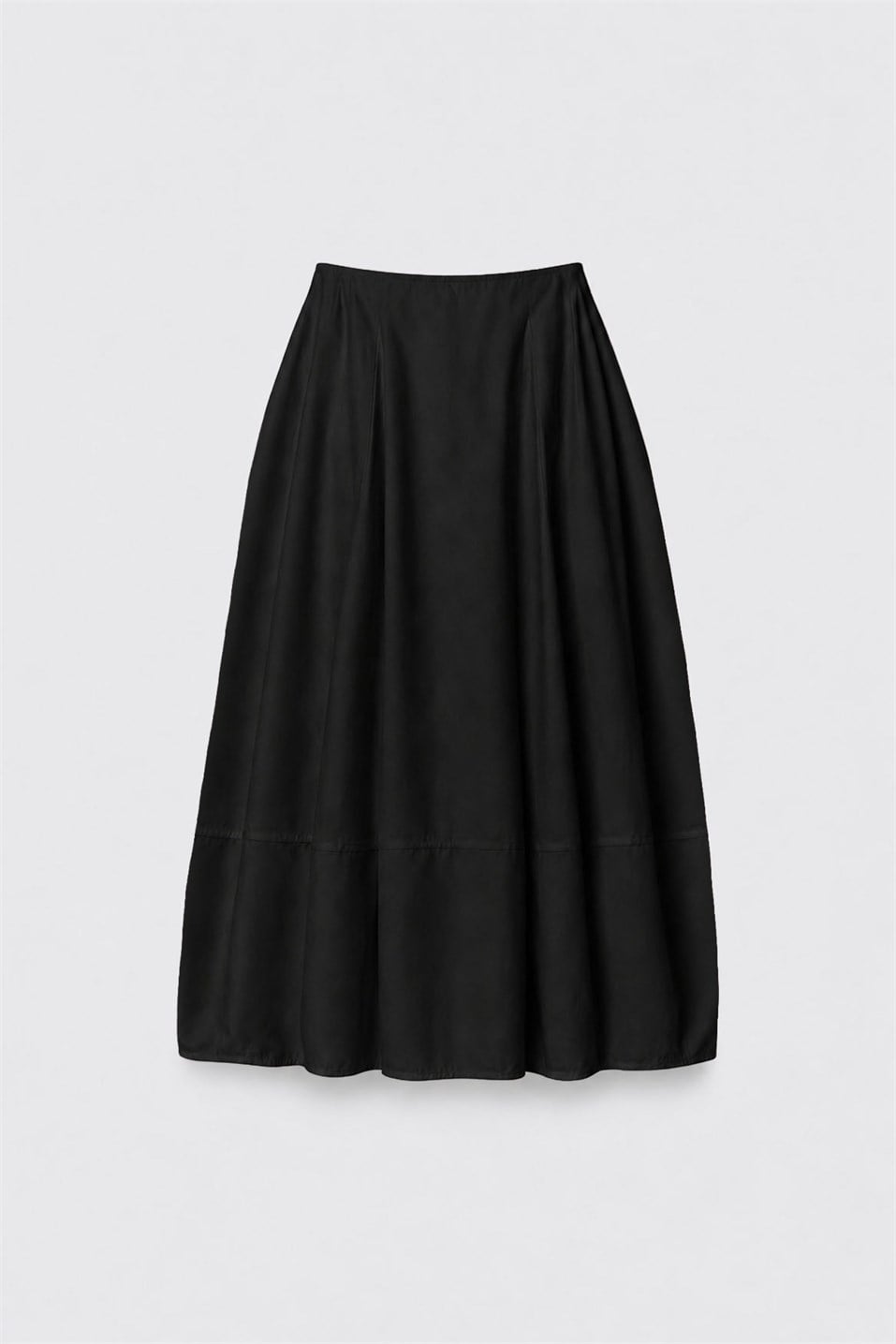 Siyah Mila Poplin Balon Etek