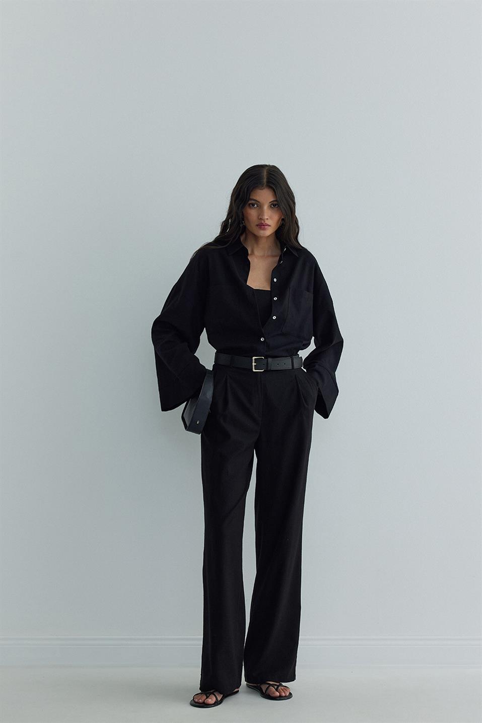 Milos Linen Kimono Shirt