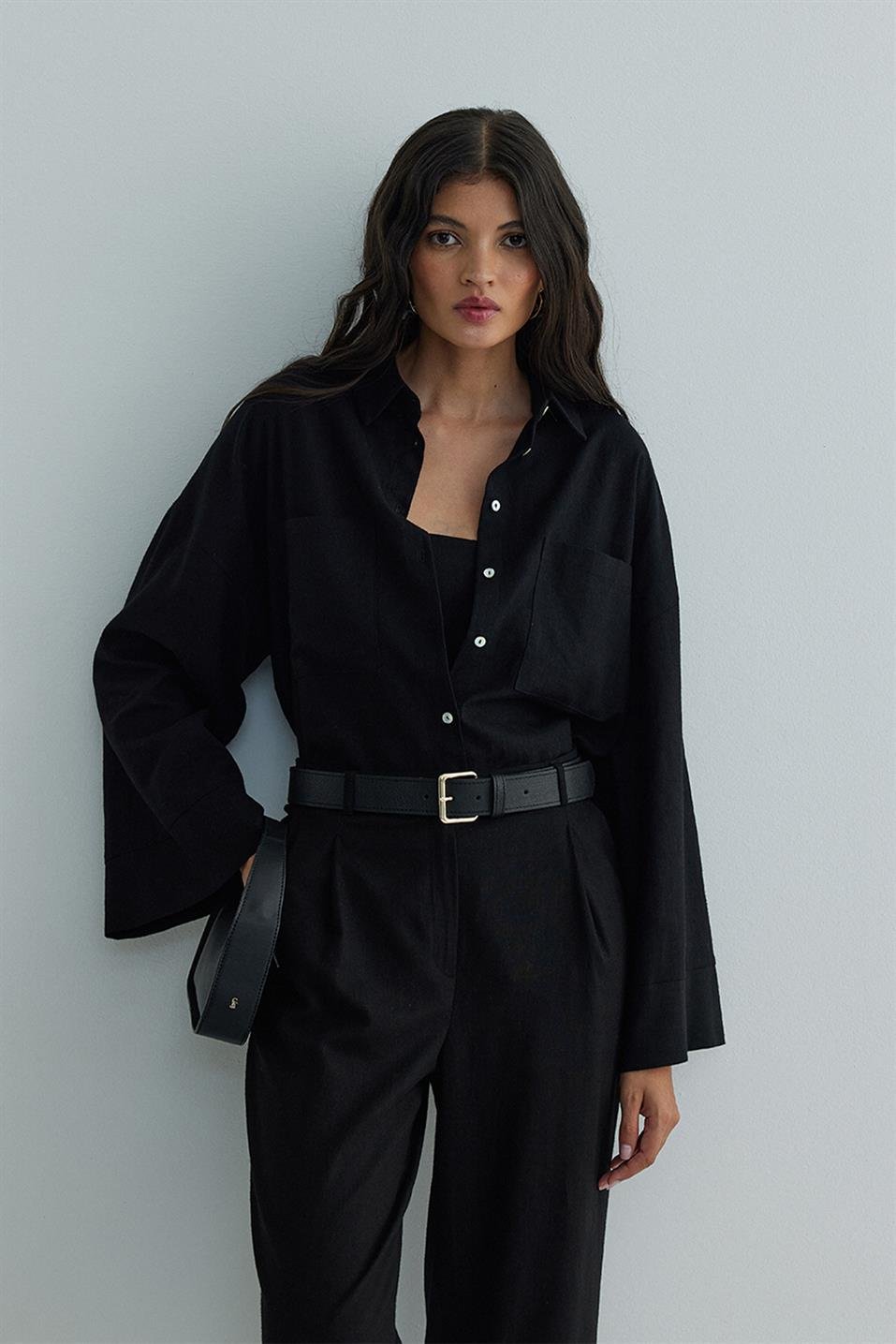 Milos Linen Kimono Shirt