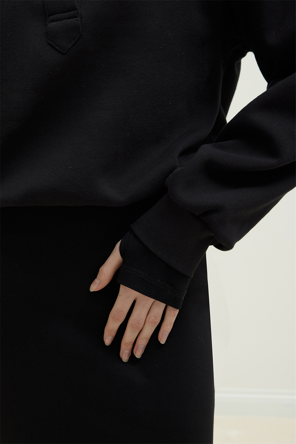 Mimi Sweatshirt With Gold Buttoned