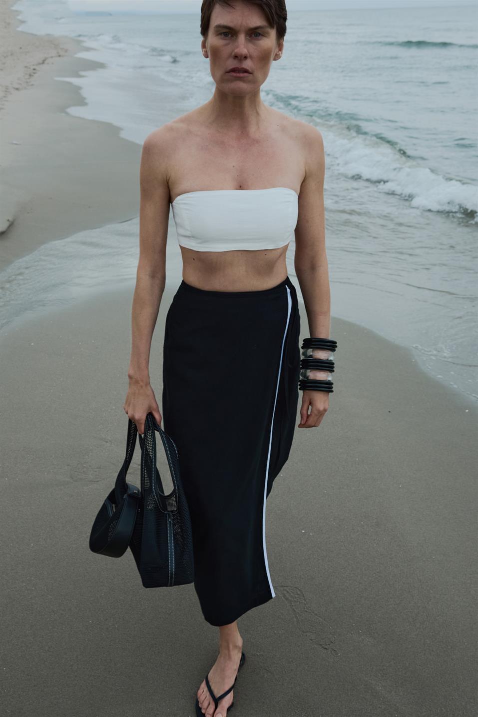 Mira Wrap Linen Skirt