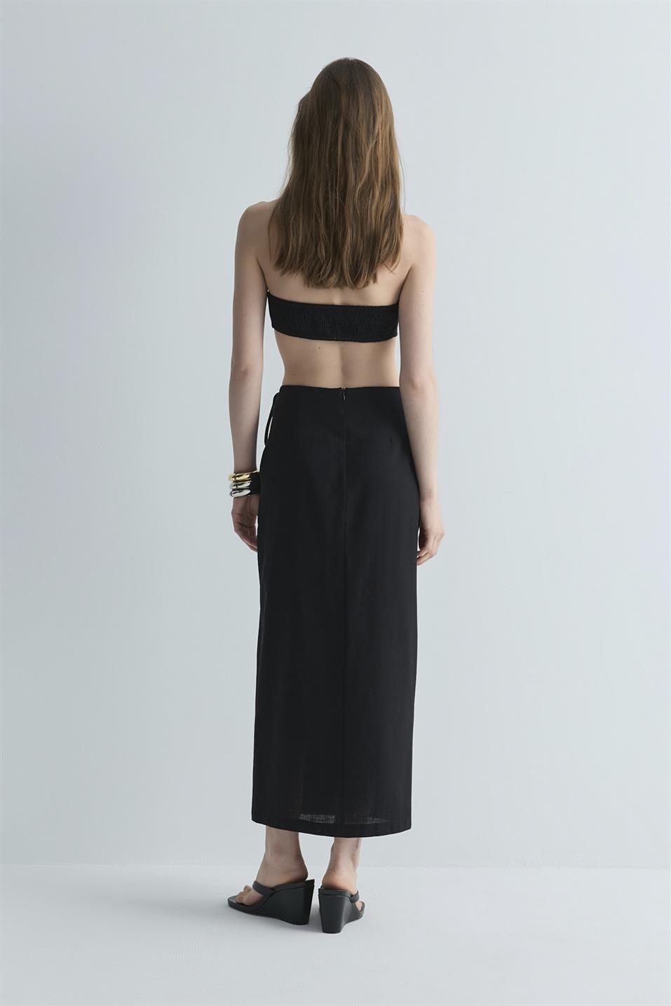 Mira Wrap Linen Skirt