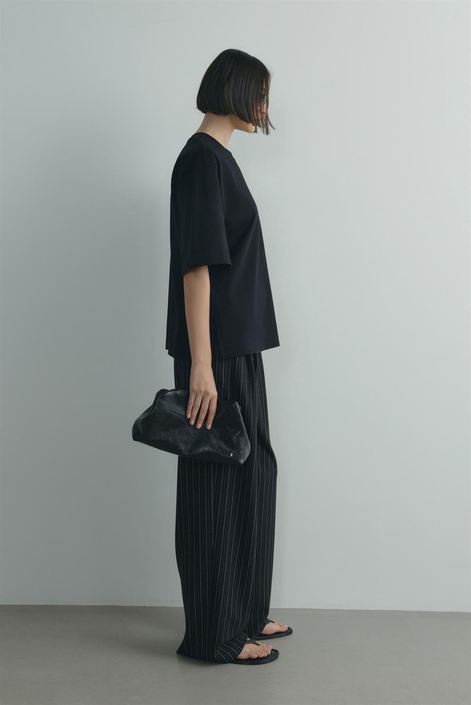 Siyah Nox Oversize Tişört