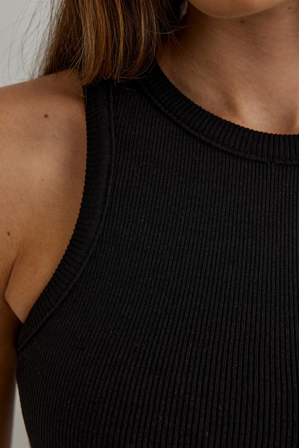 Oli Crew Neck Ribbed Top
