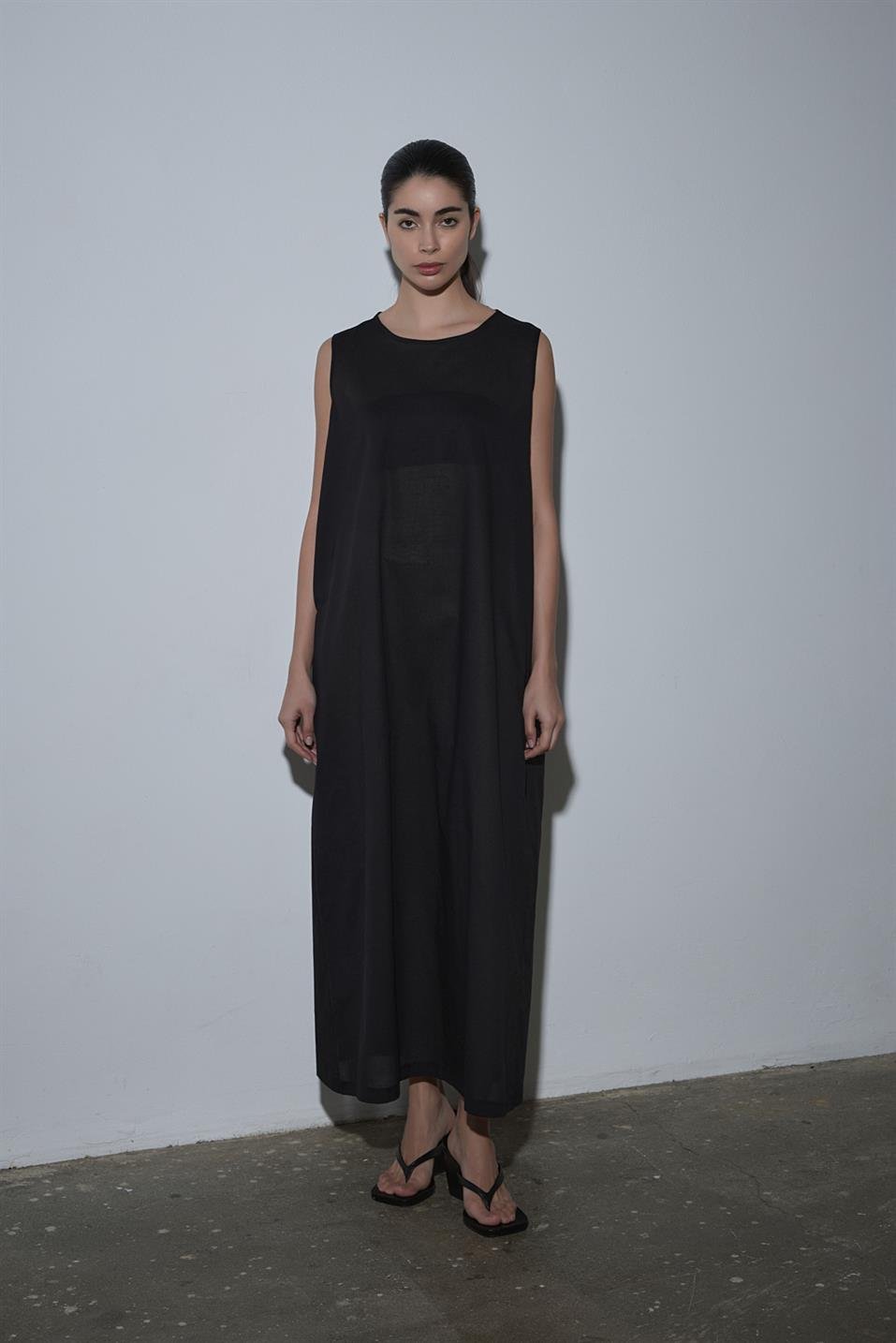 Siyah Pamuklu Elbise Astarı