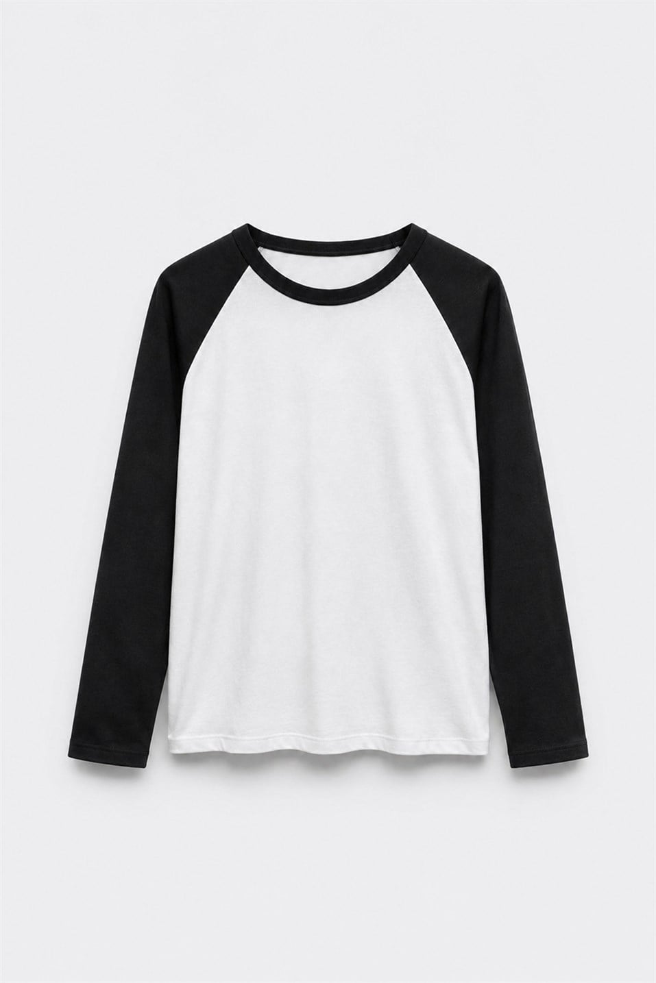 Siyah Reglan Çift Renk Tişört