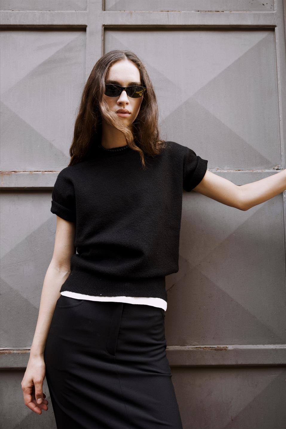 Robe Short-Sleeved Sweater