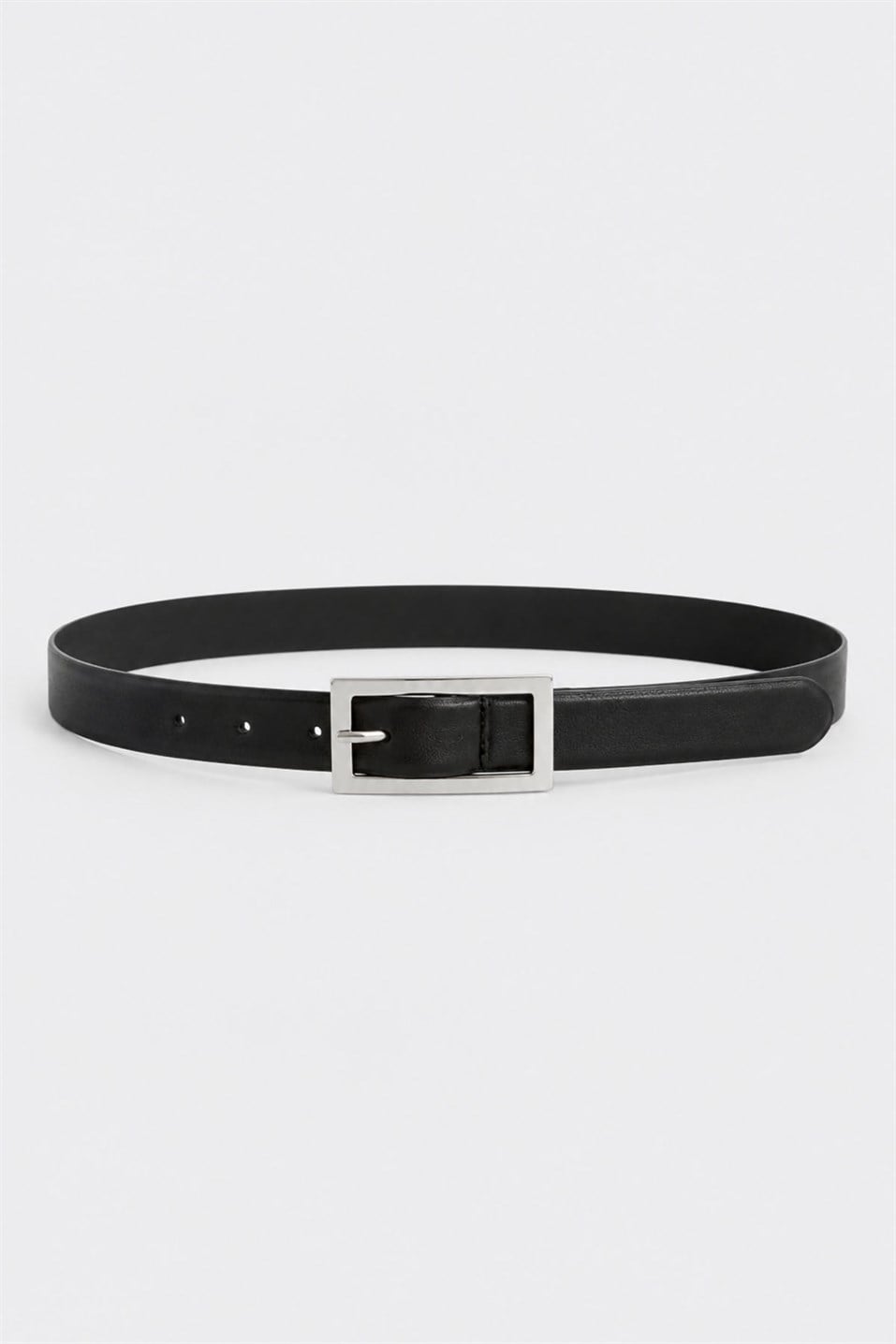 Rou Nikel Thin Leather Belt