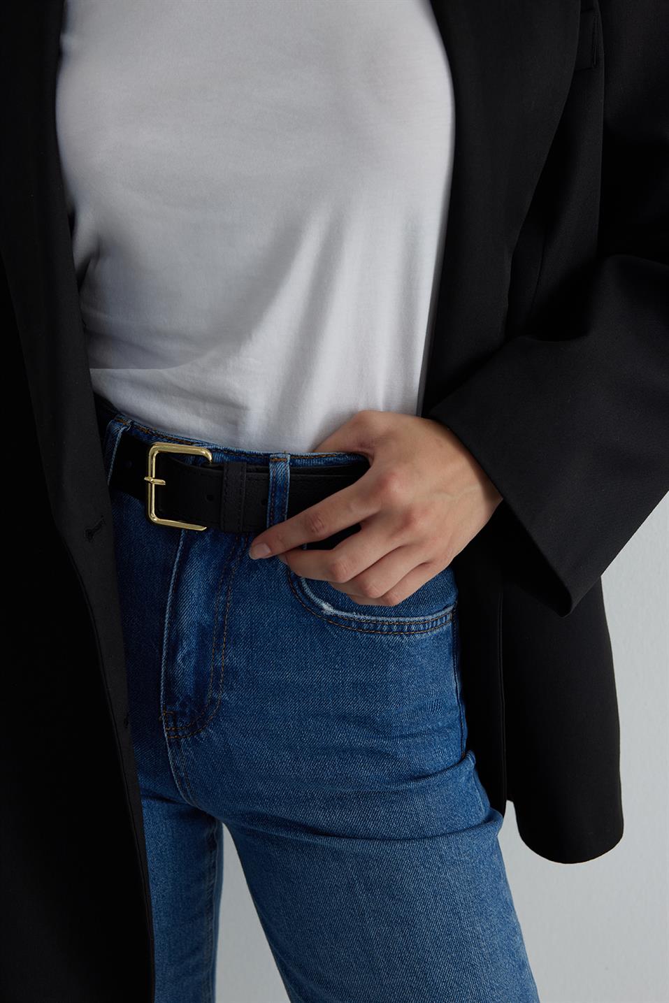 Route Gold Buckled Belt