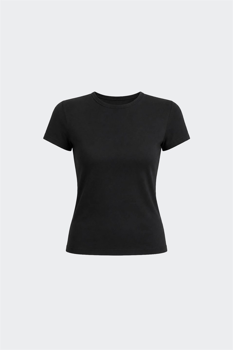 Siyah Skinny Fit Basic Tişört