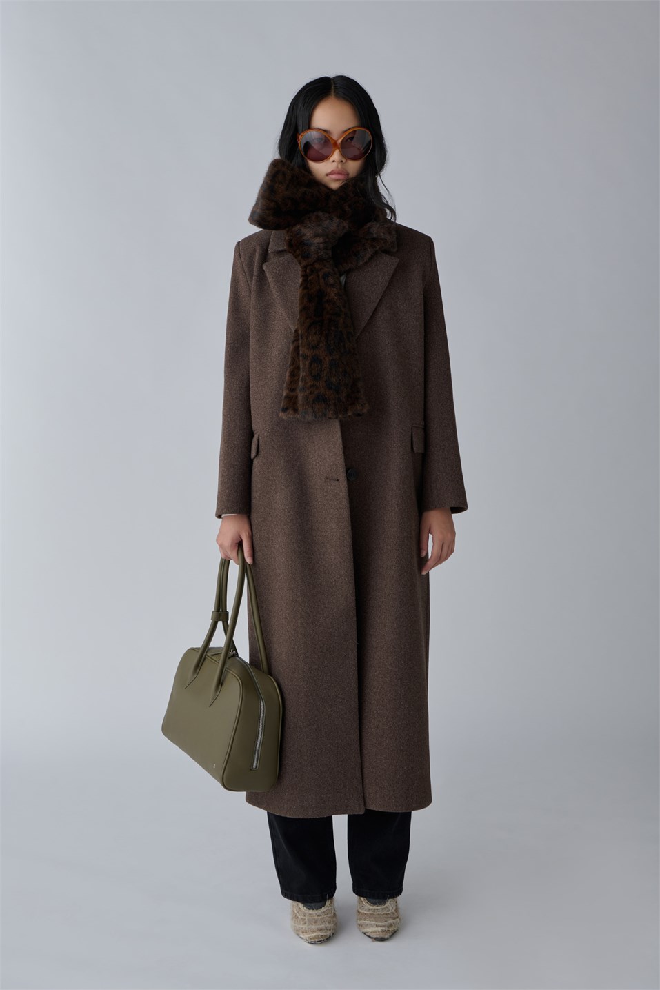 Ari Double-Breasted Maxi Wool Coat