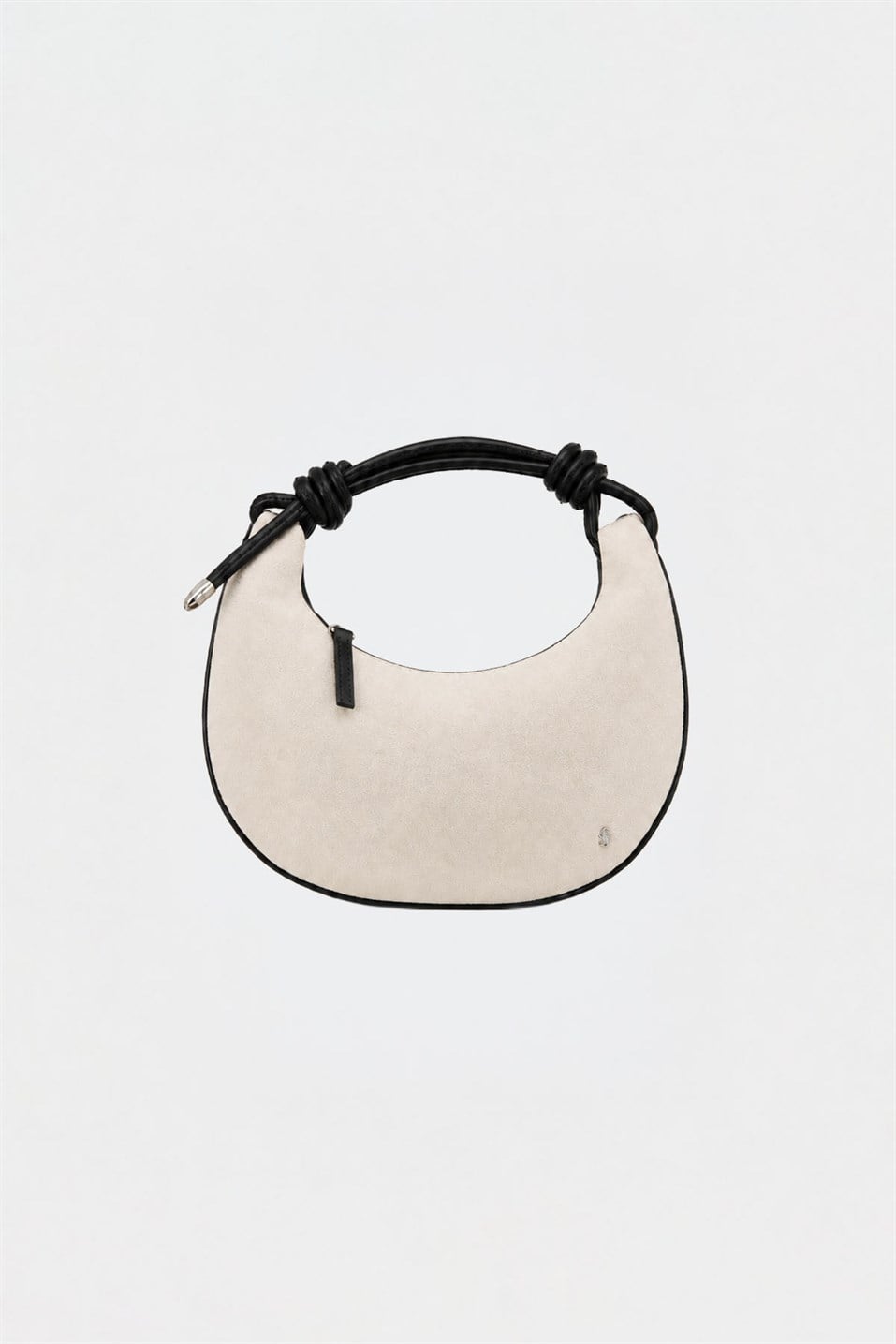 Rope Knot Detail Suede Bag