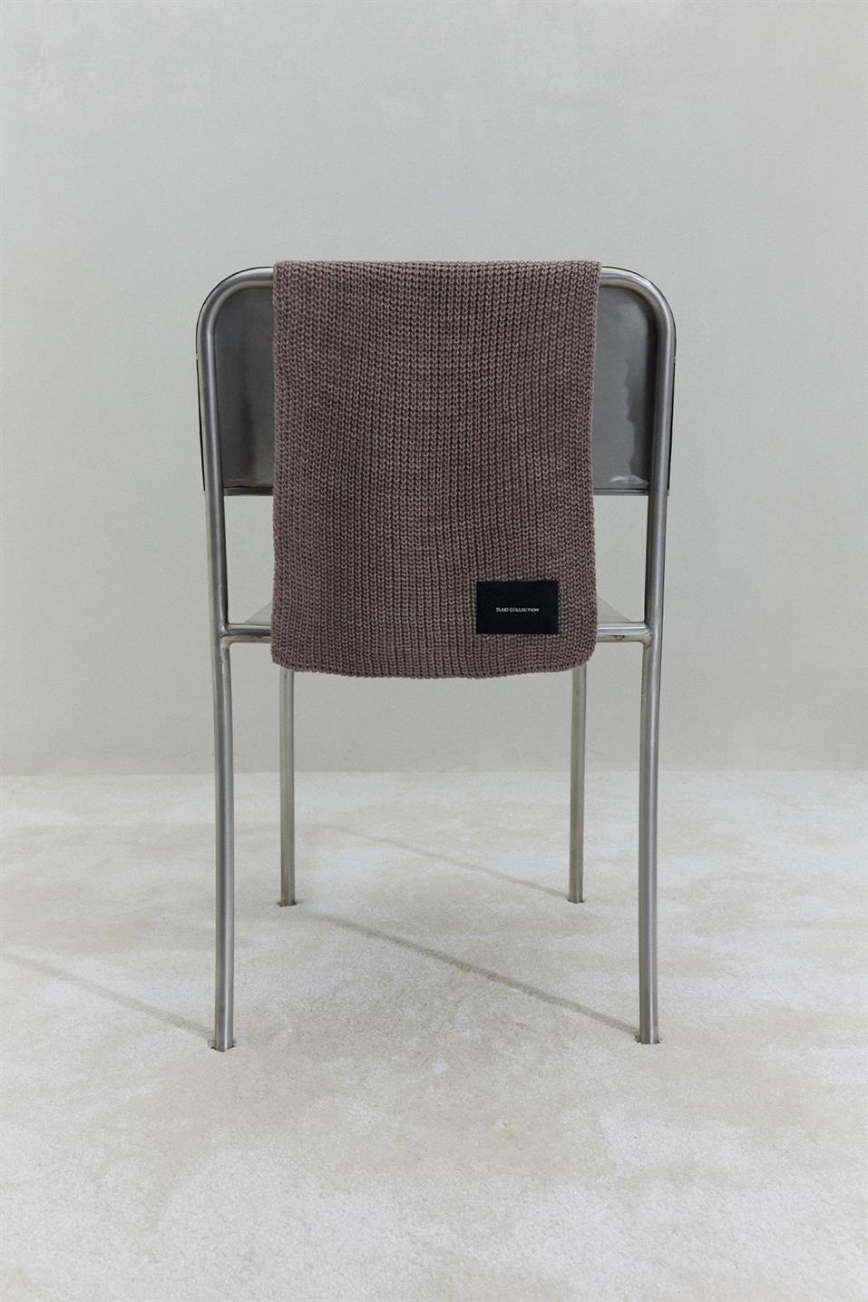 Plain Knitted Knitwear Scarf