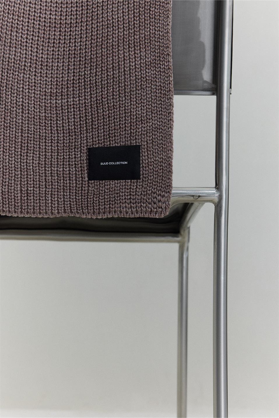 Plain Knitted Knitwear Scarf