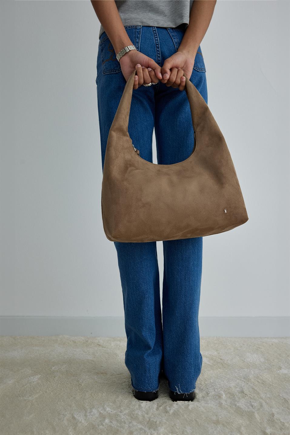 Maya Suede Tote Bag