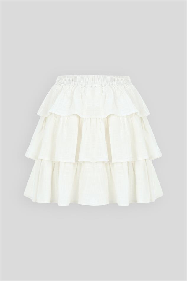 Ecru Aria Mini Skirt