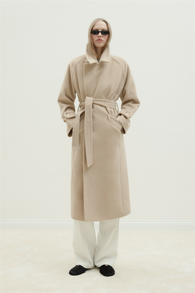 パンツ 19SS COMOLI WOOL 2Tuck BEIGE COMOLI (コモリ) コットンダック ぺインターパンツ