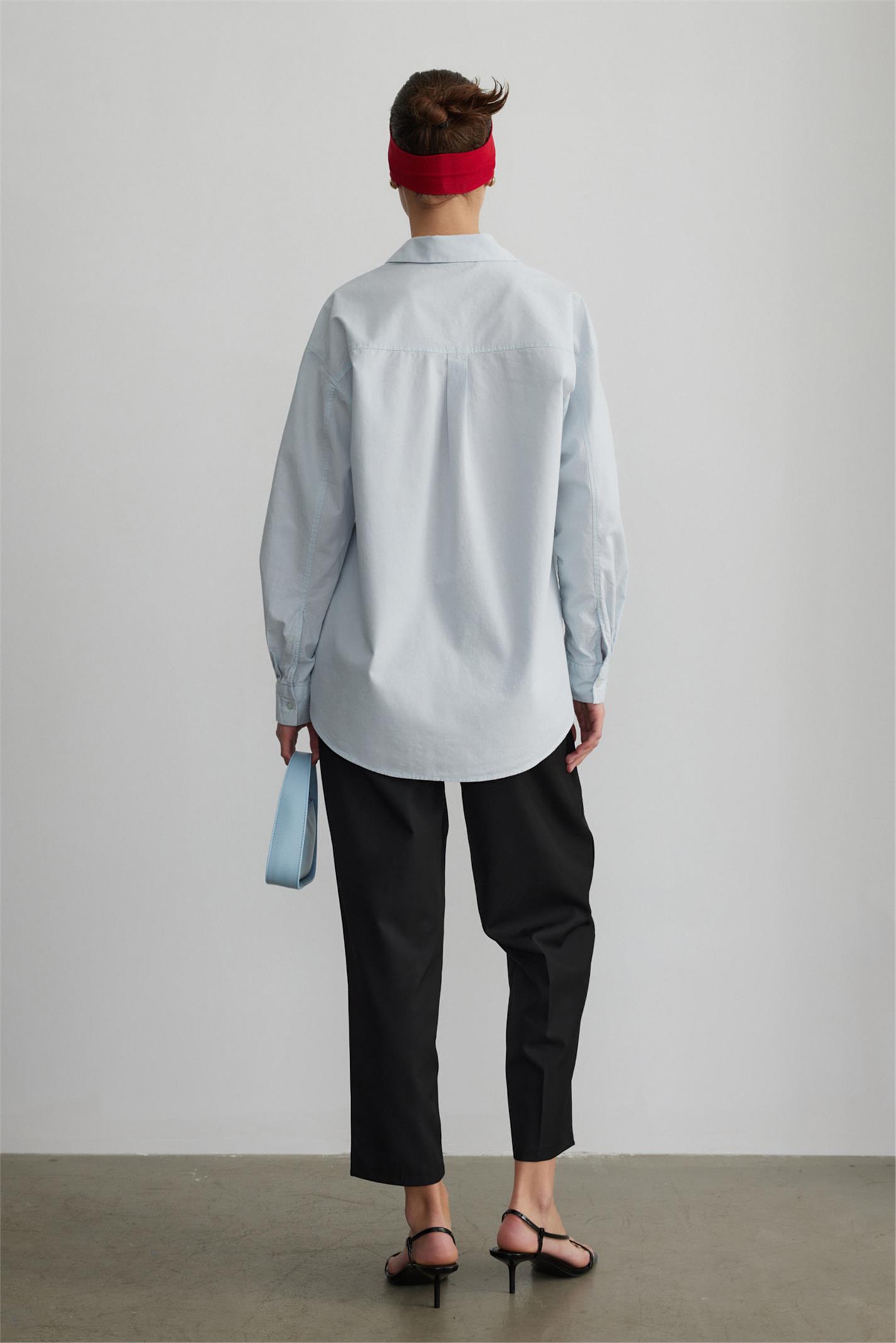 Light Blue Basic Natural Shirt | Suud Collection