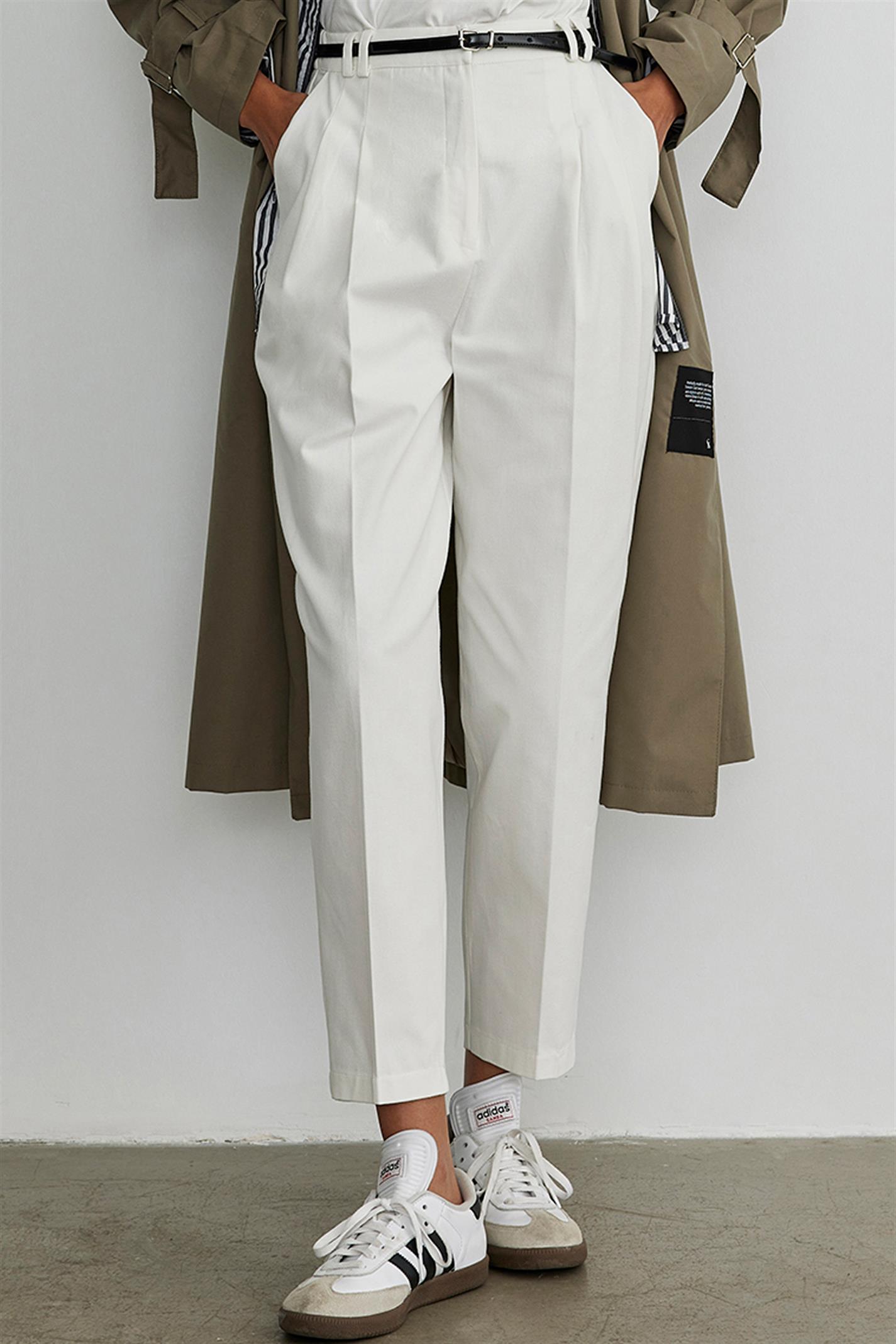 Beyaz Chino Pantolon | Suud Collection