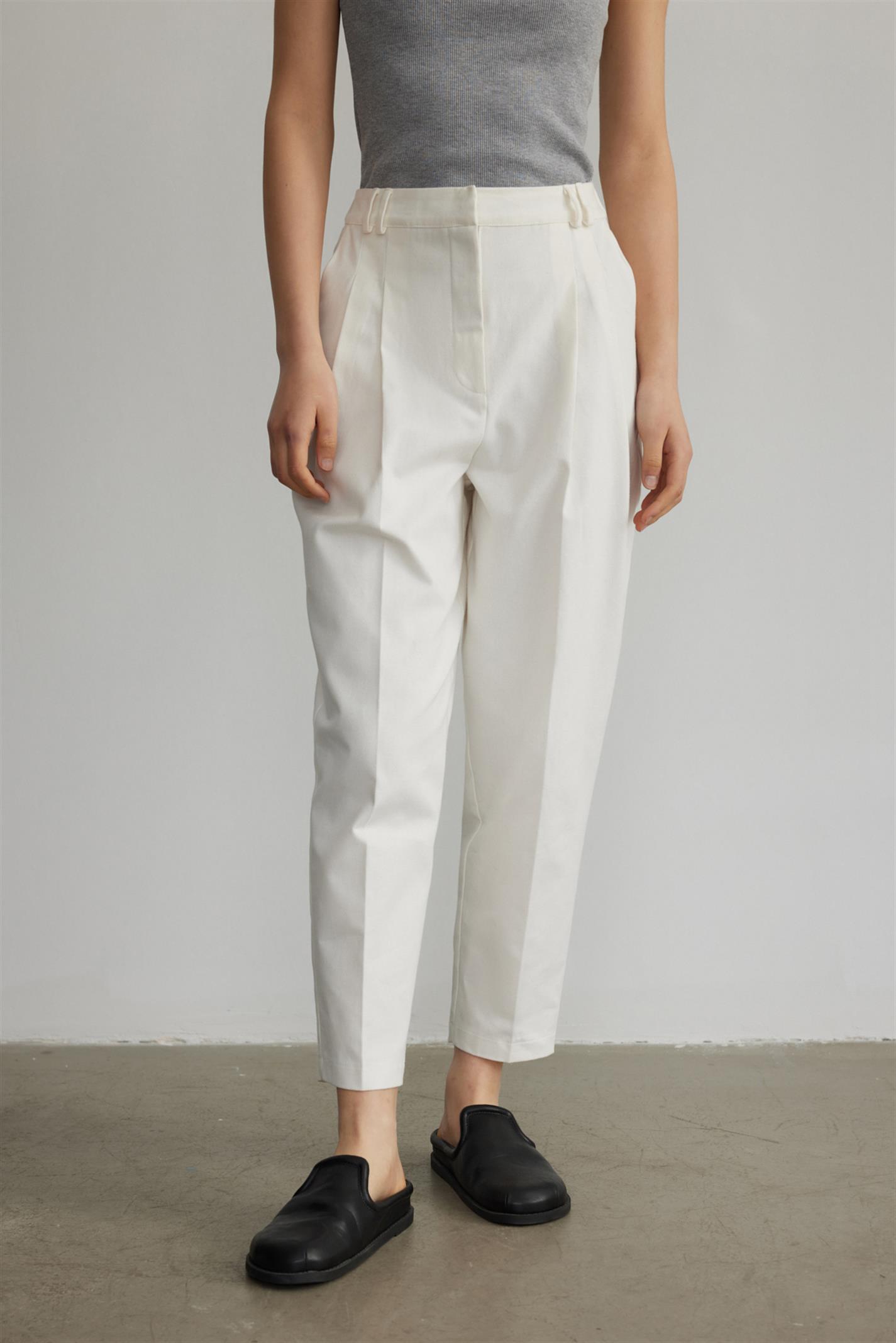 Beyaz Chino Pantolon | Suud Collection