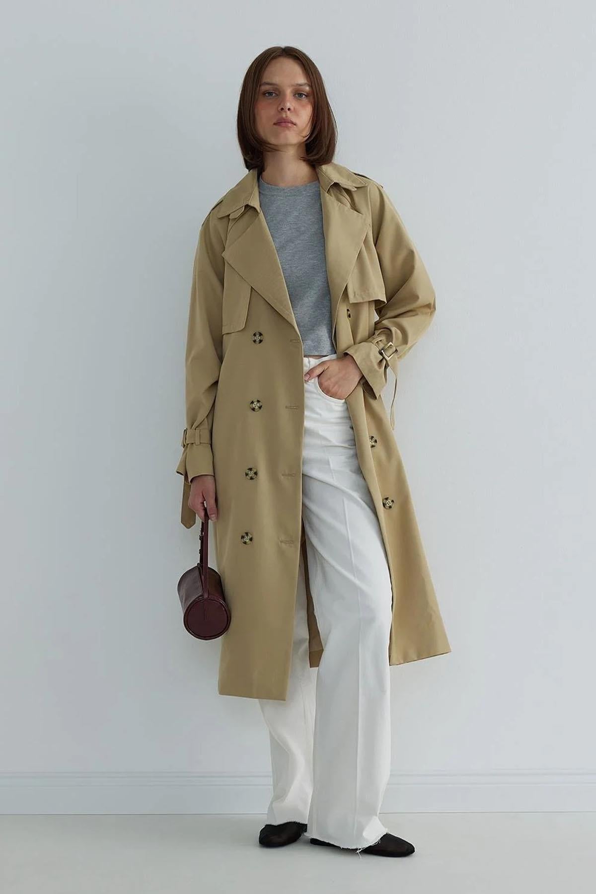 oksoon. ［long length］cotton trench coat ok.soon / オクスン