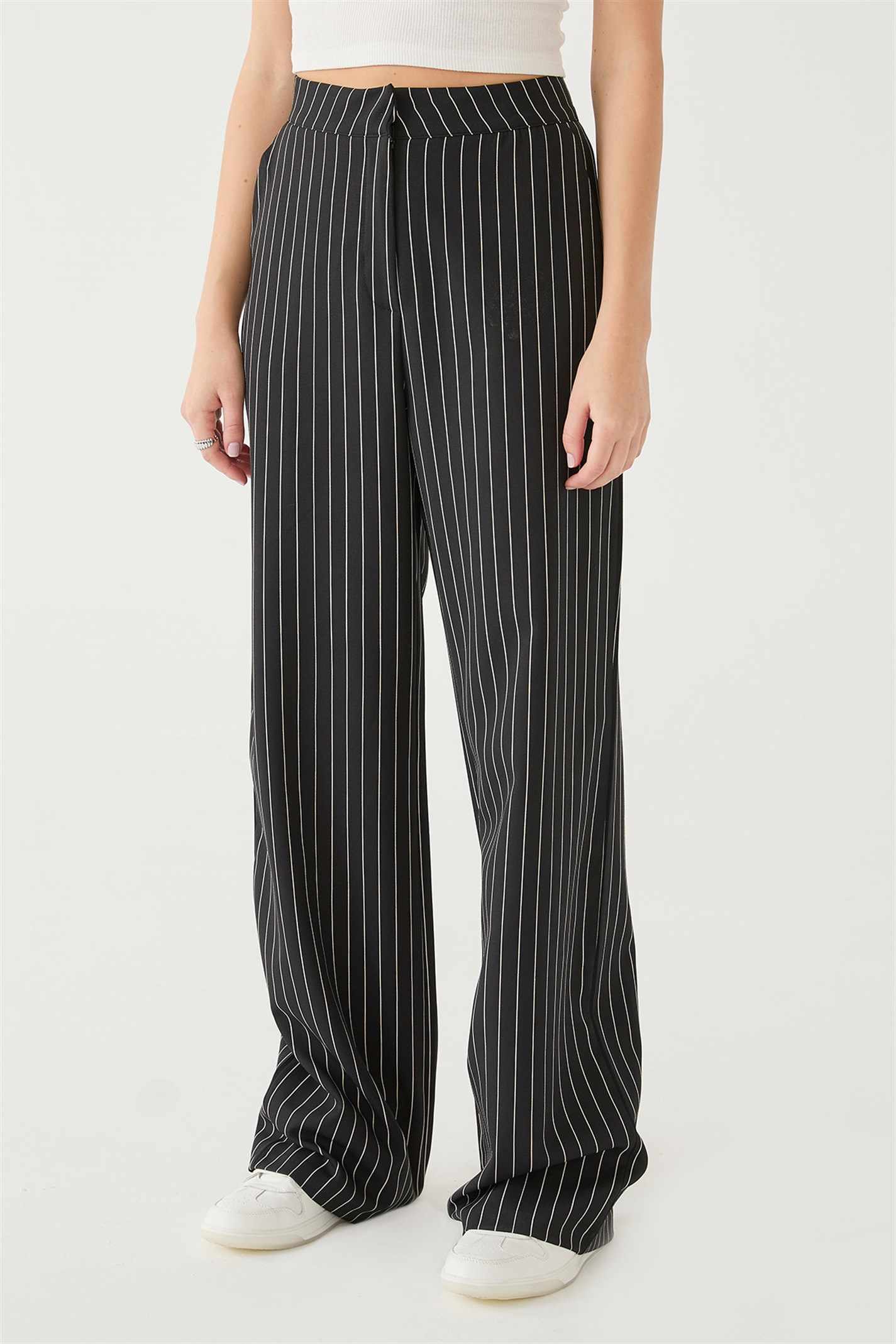 Siyah Çizgili Pantolon | Suud Collection