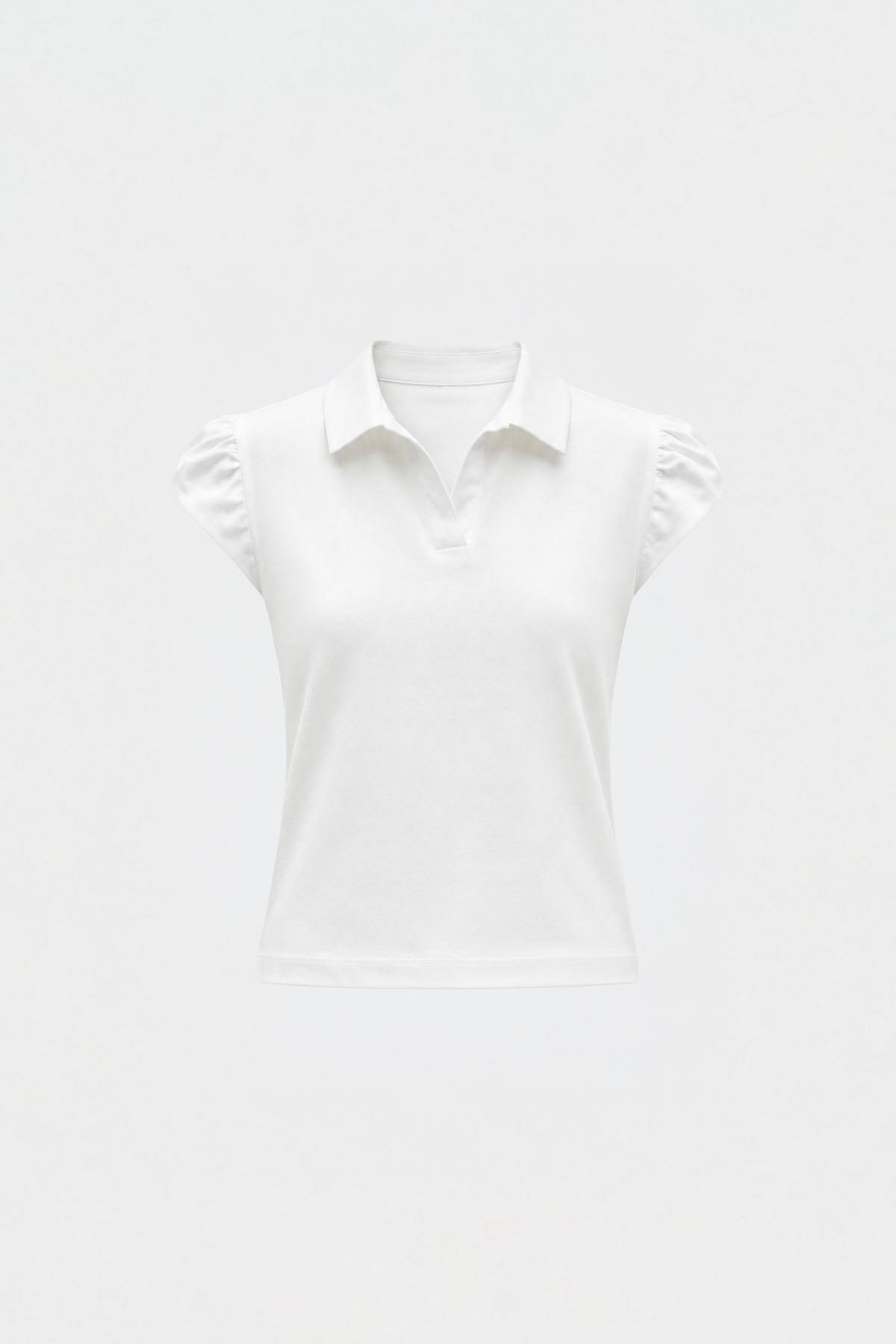 Ekru Joan Fit Polo Yaka Tişört · 4