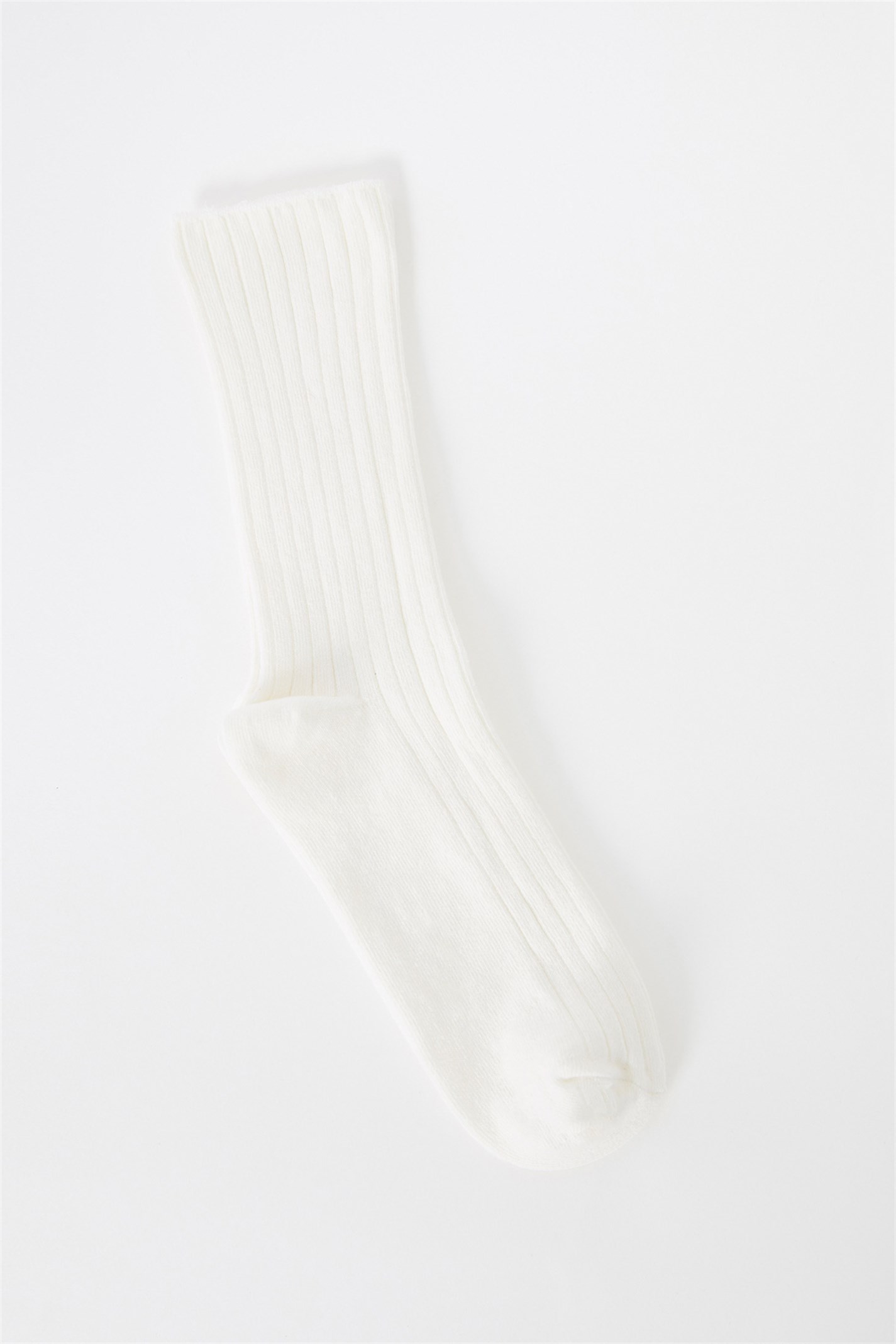 Beyaz Uzun Fitilli Çorap | Suud Collection