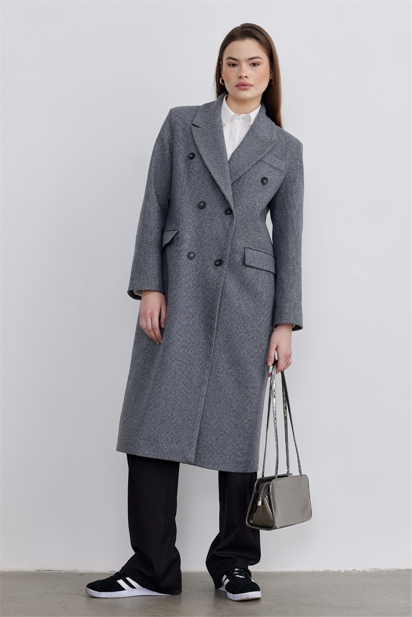 Gray Masculine Cachet Coat | Suud Collection