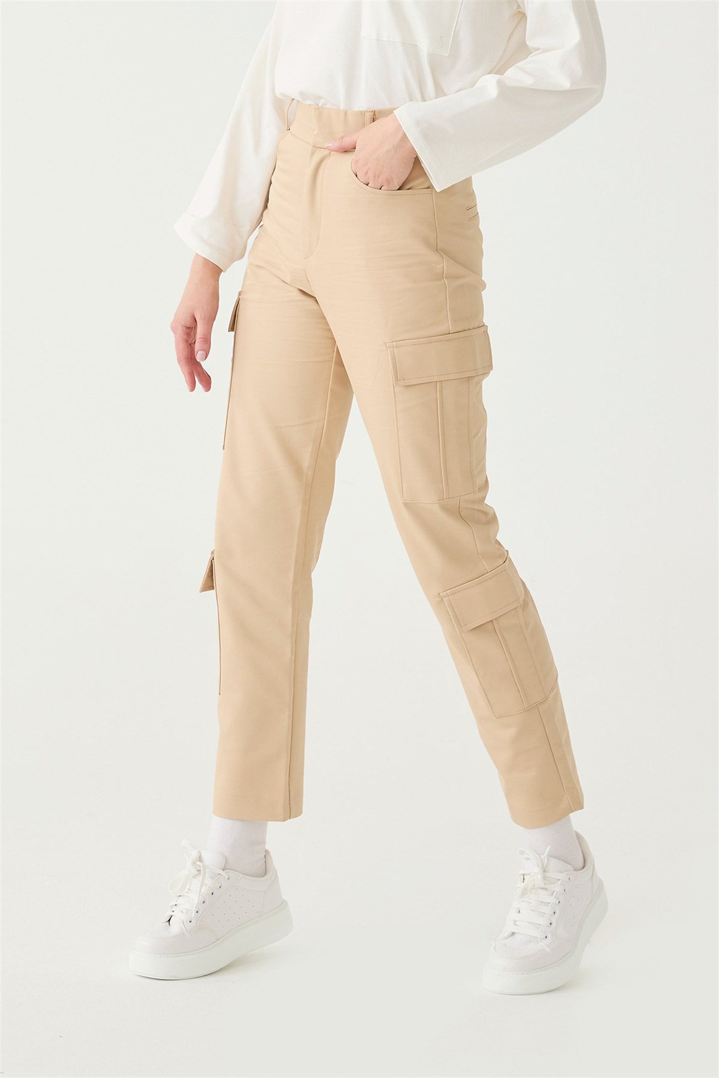 Camel Cargo Pants | Suud Collection