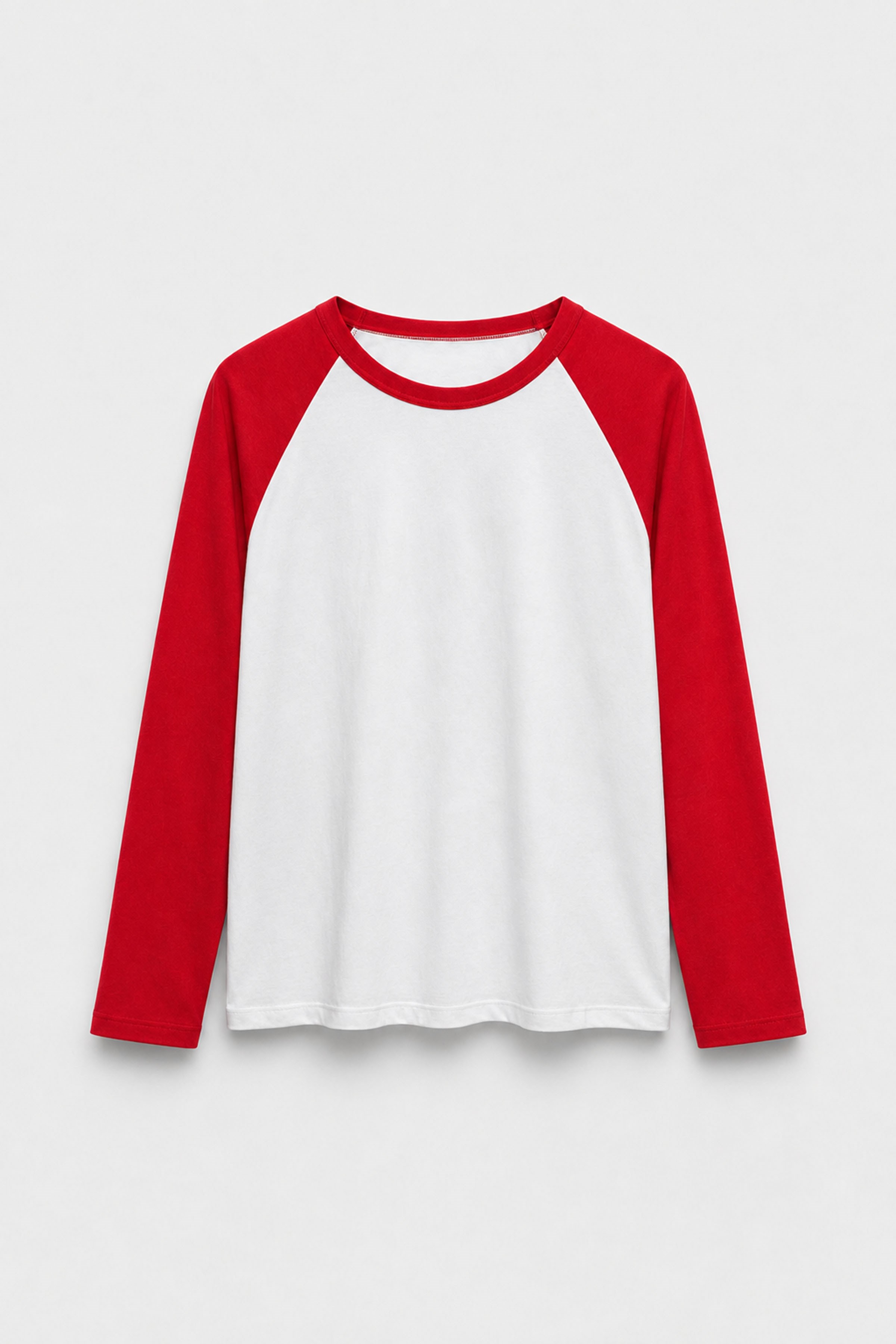 Kırmızı Reglan Çift Renk Tişört · 4