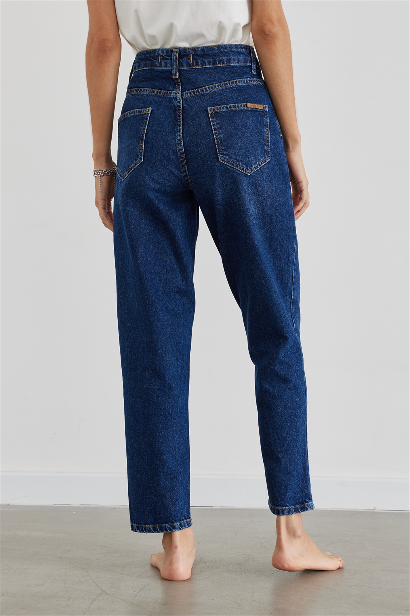 Navy Blue Mom Jeans | Suud Collection