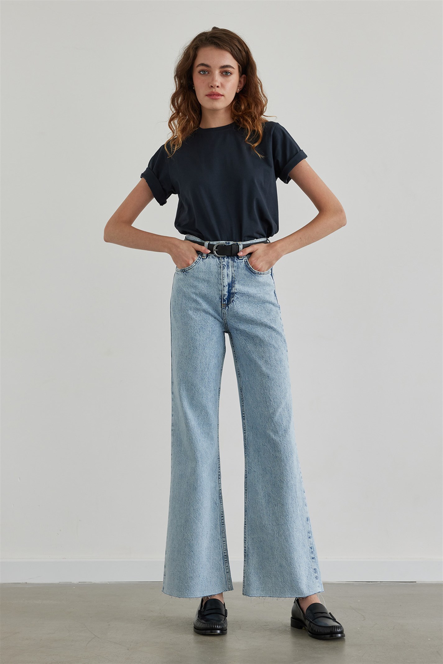 Blue Palazzo Jeans | Suud Collection