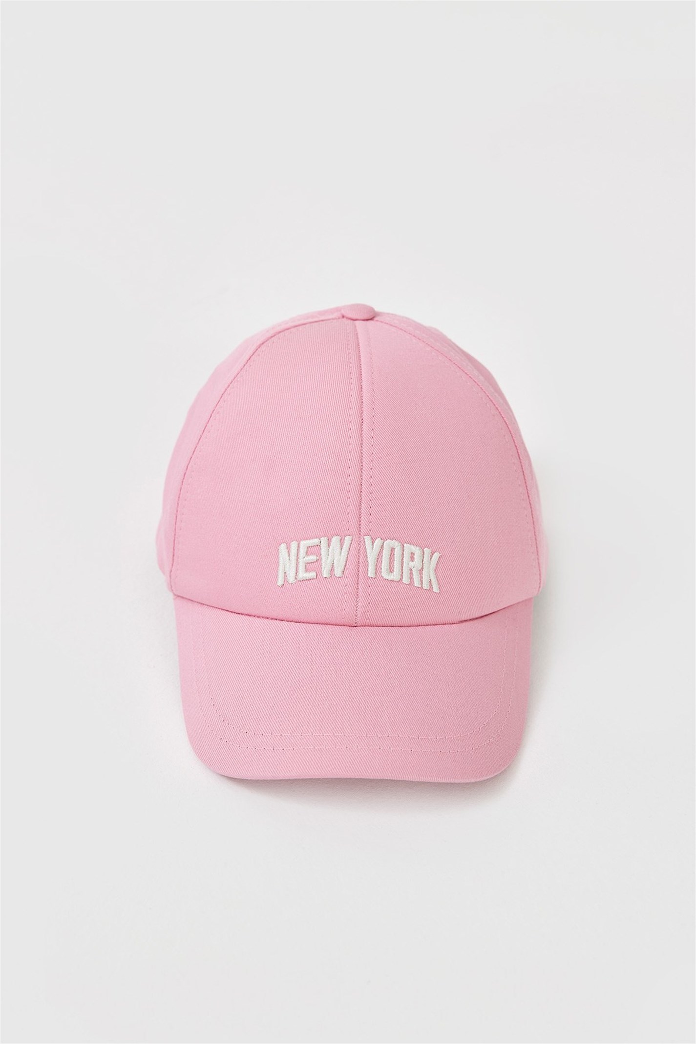 Pembe New York Nakışlı Şapka | Suud Collection