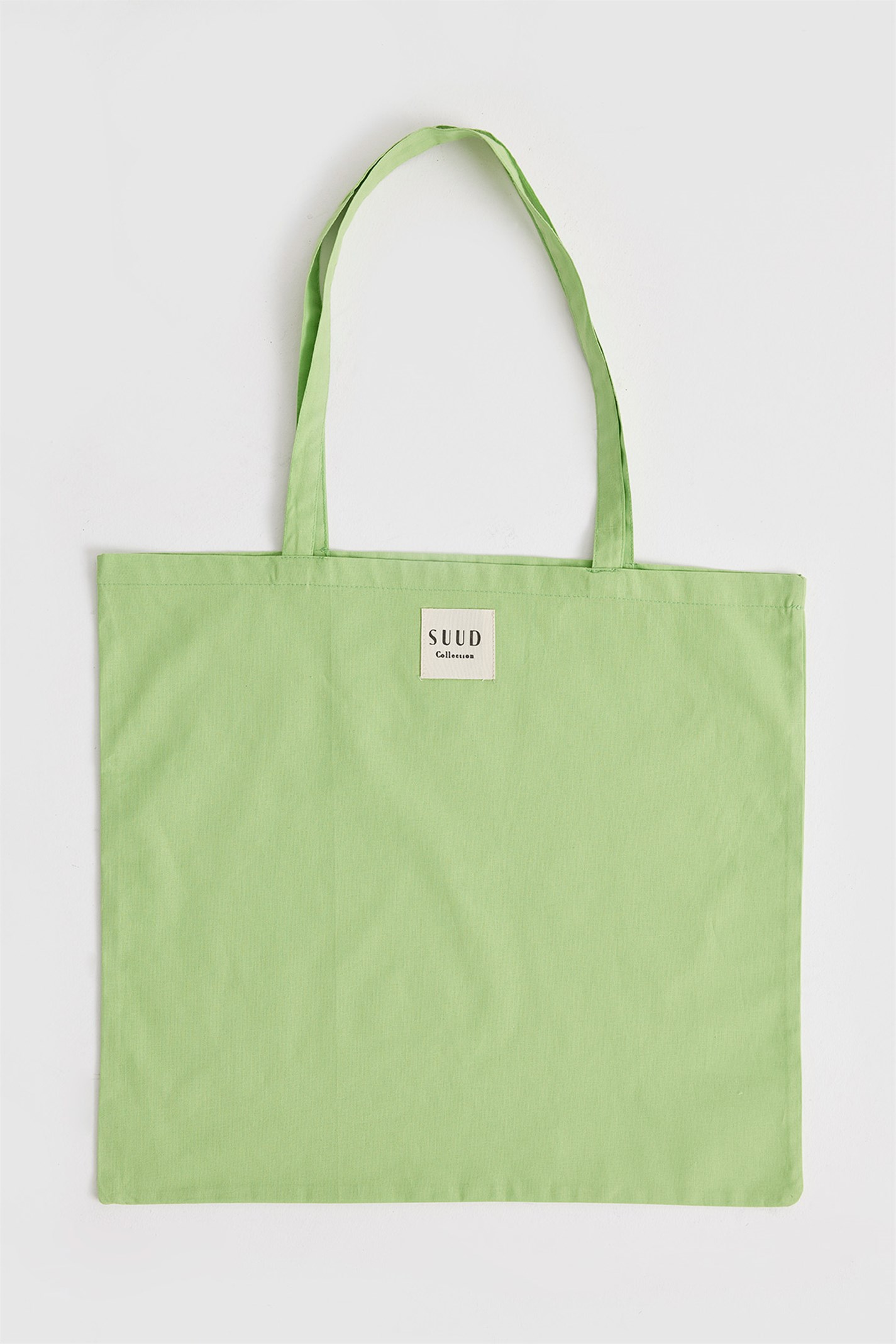 Yeşil Natürel Bez Çanta | Suud Collection