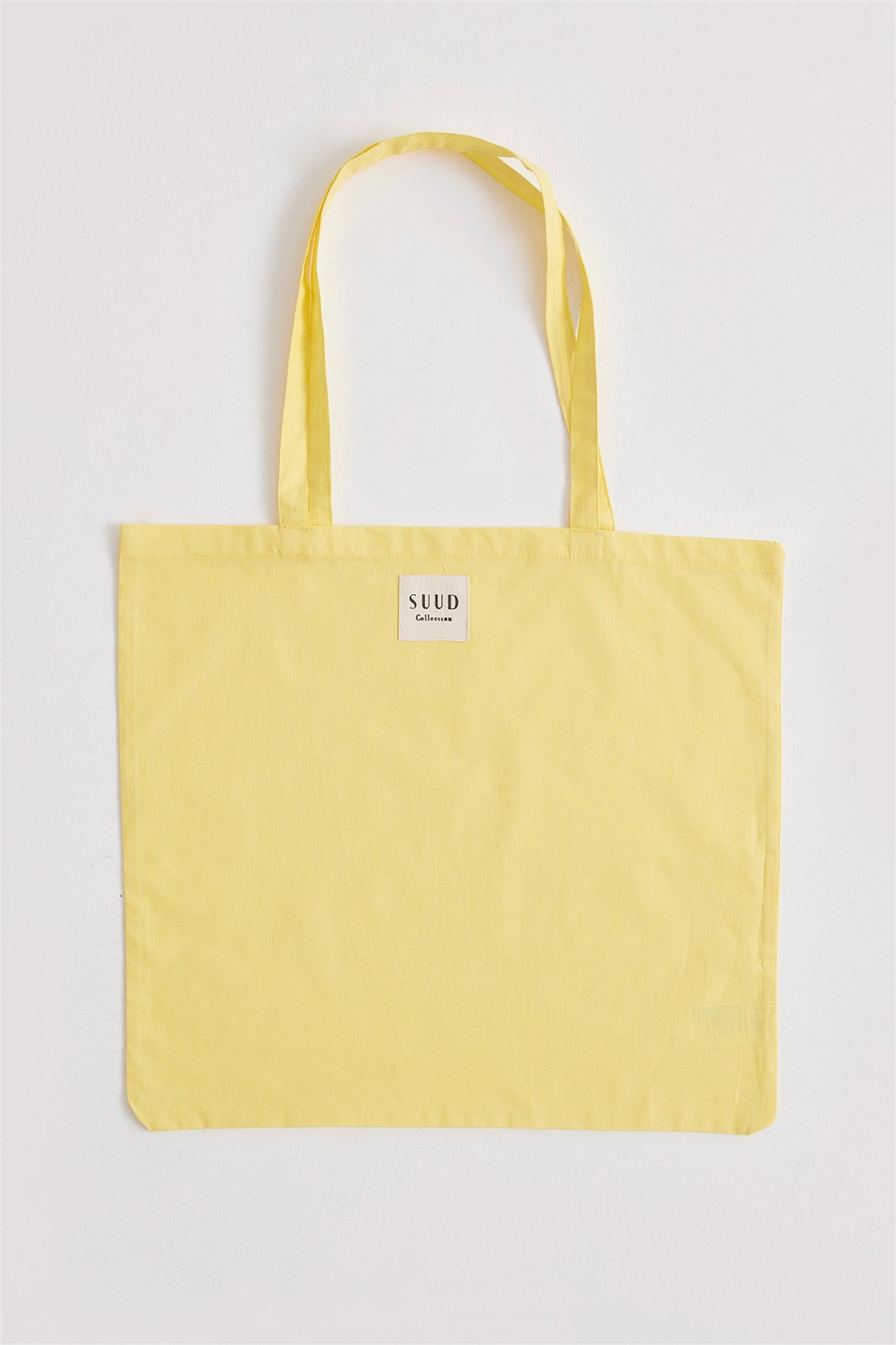 Sarı Natürel Bez Çanta | Suud Collection