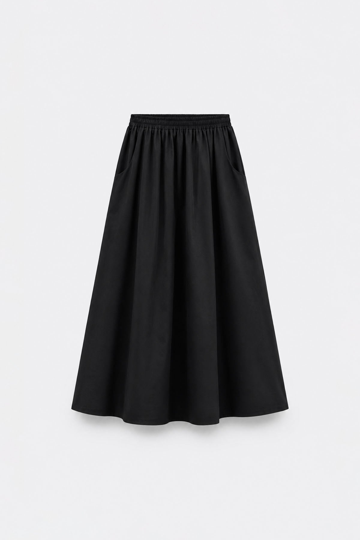 Siyah Day Poplin Kloş Etek · 4