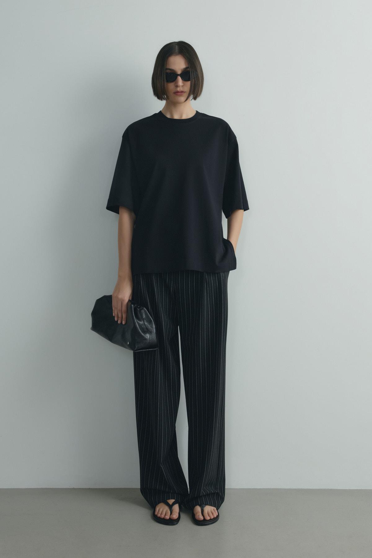 Siyah Nox Oversize Tişört