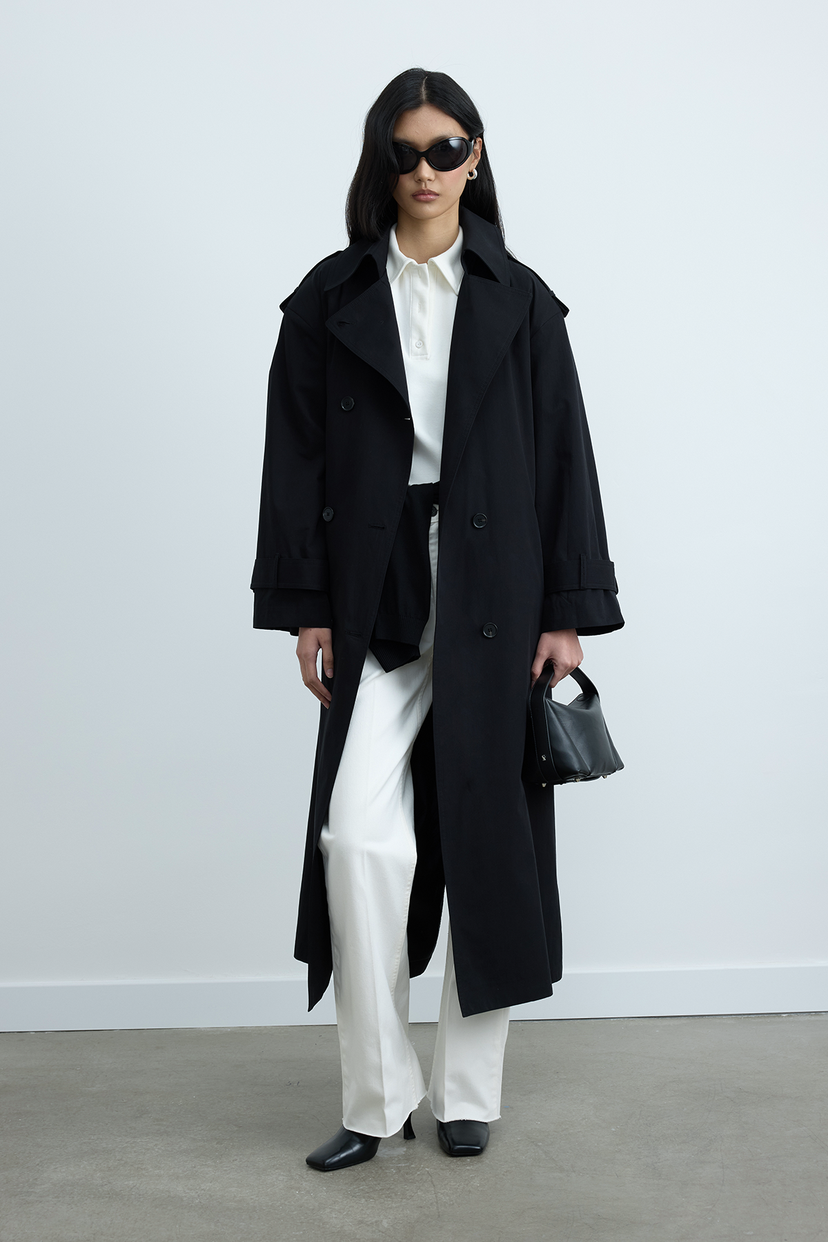 Black Rowan Trench Coat | Suud Collection
