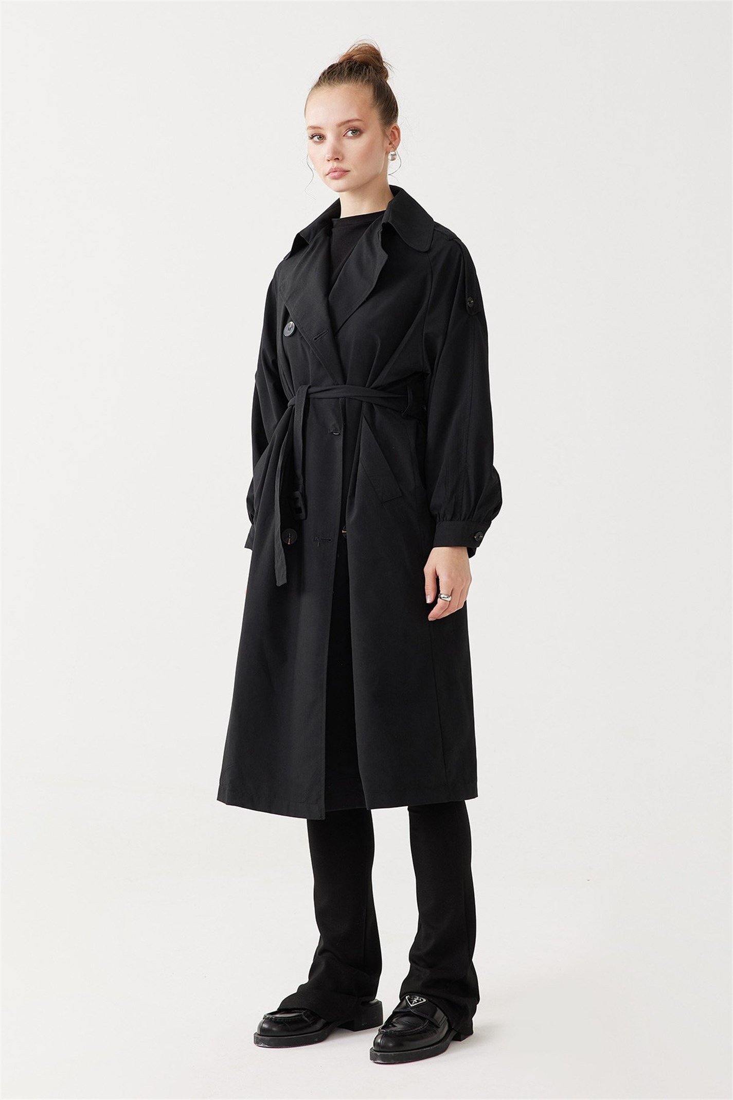 Long soft trench coat online