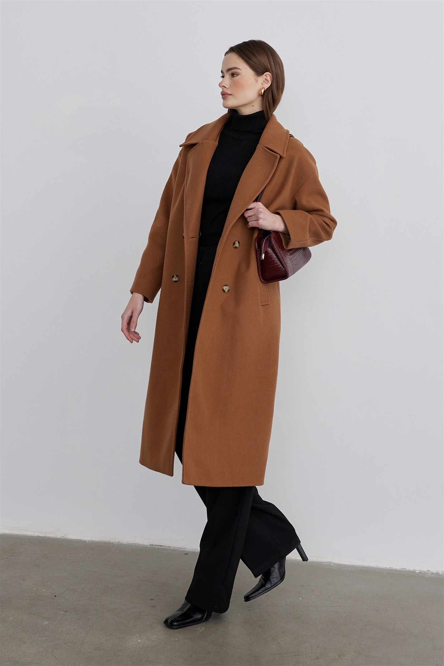 Mink Double Breasted Cachet Coat | Suud Collection