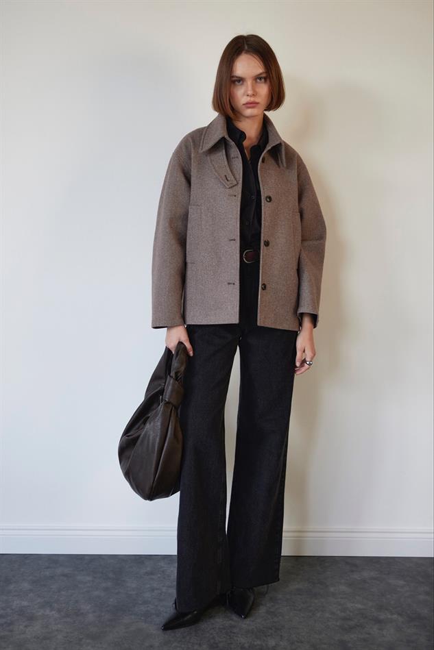 Winter Coat Women, Wool Winter Coat, Wool Coat Women, Black