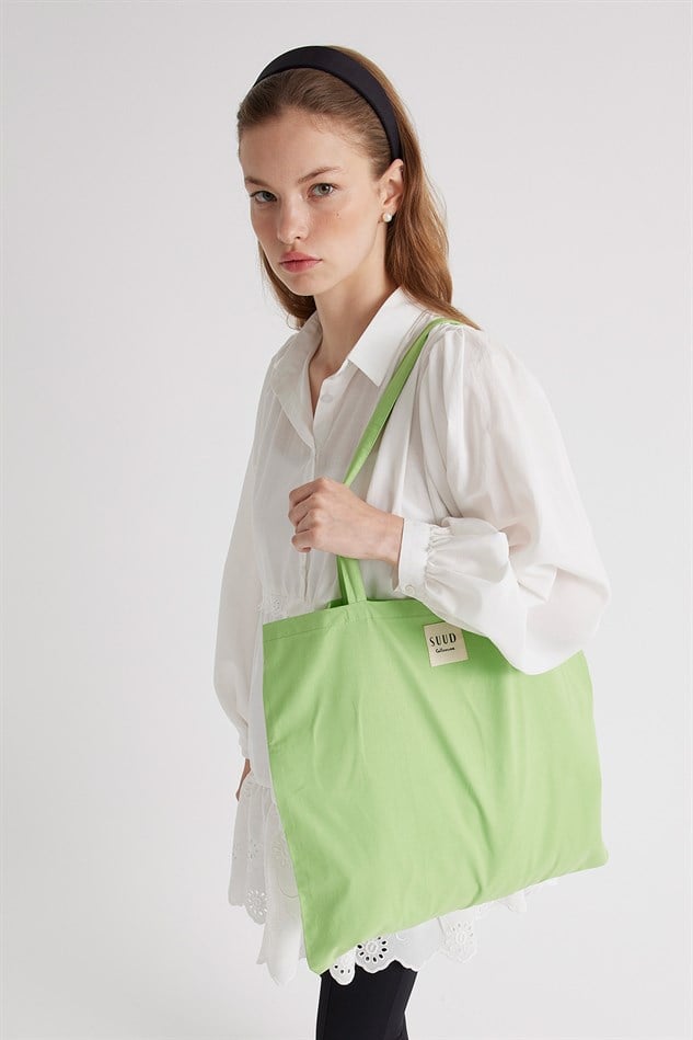 Light Green Natural Tote Bag Suud Collection