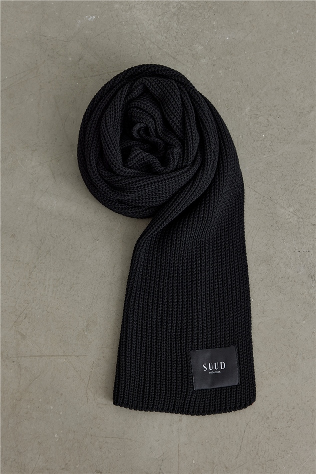 Black Knitwear Scarf