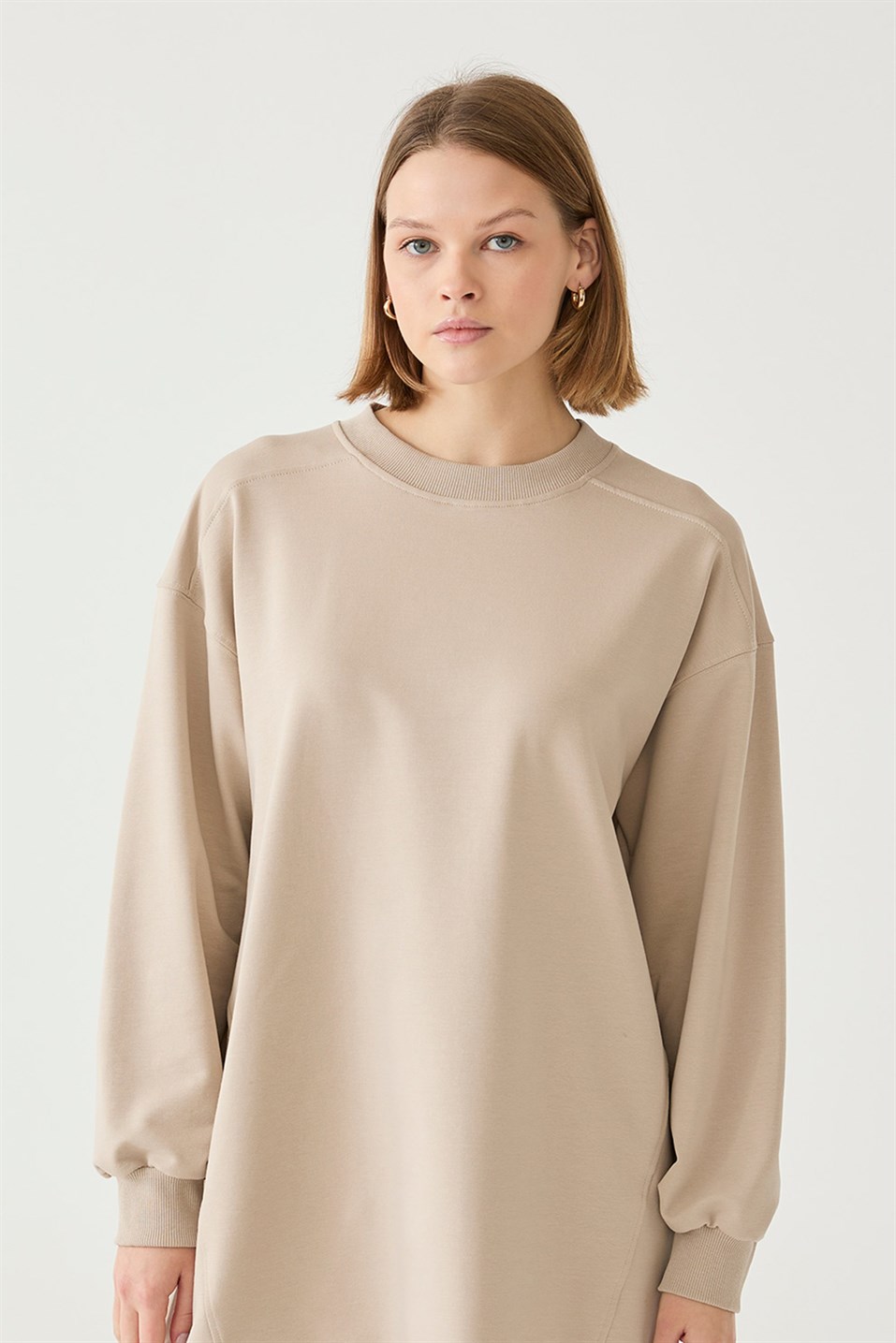 Oversize Pamuklu Sweatshirt