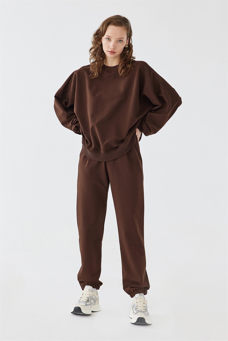 Oversize Pamuklu Sweatshirt