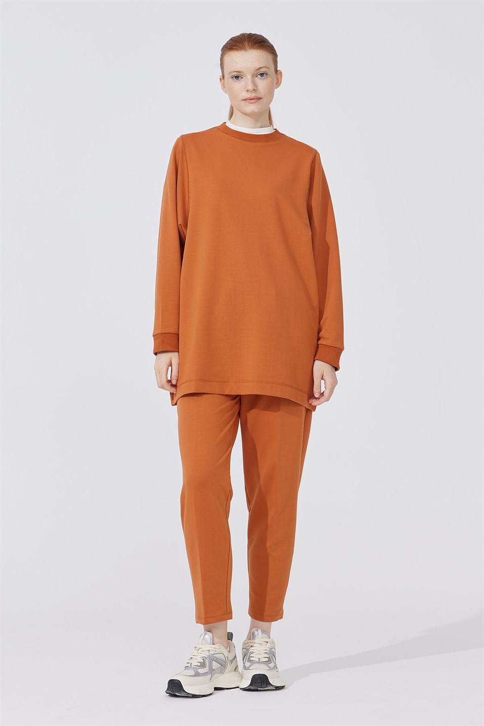Yarasa Kol Pamuklu Sweatshirt