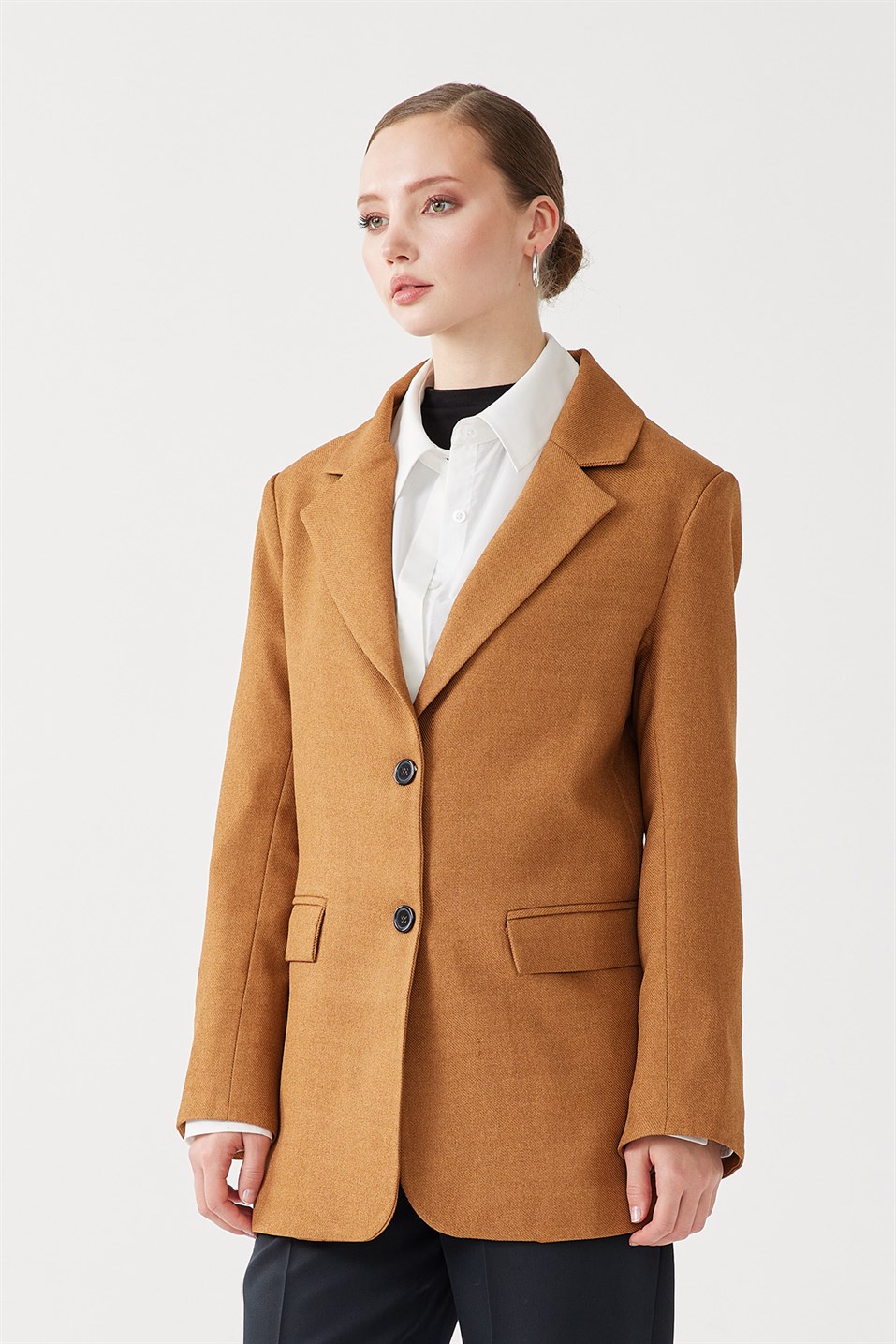 Yumuşak Dokulu Blazer Ceket