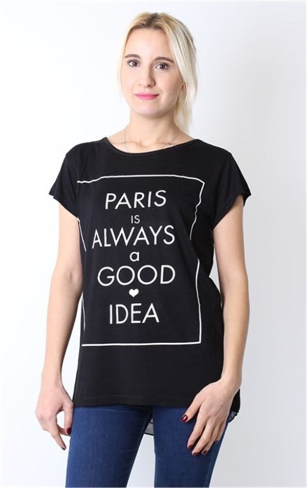 Paris Yazılı Tüllü Tshirt, paris yazılı tshirt, tüllü tshirt, bayan tişört, kadın  tişört, kadın tshirt, baskılı tshirt, resimli tişört, tshirt modelleri, ucuz  tişört